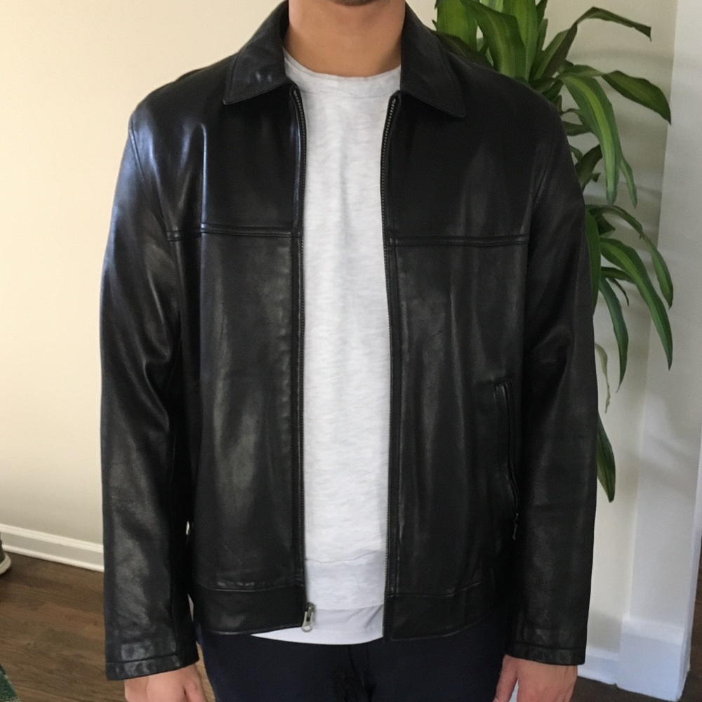 Vintage Tommy Hilfiger leather jacket